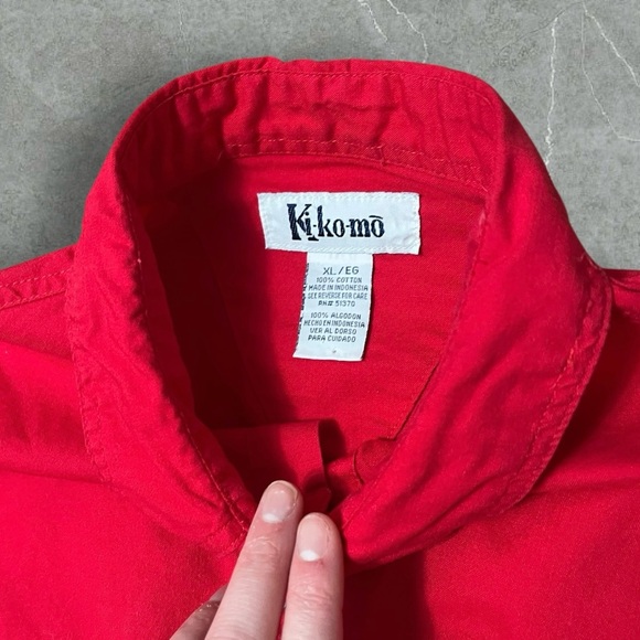 Red Button Up - Picture 2 of 7